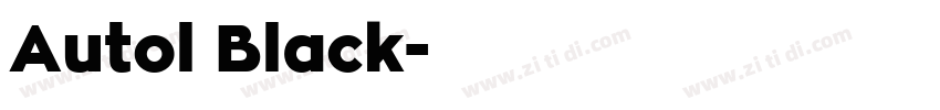 Autol Black字体转换 Autol Black字体转换